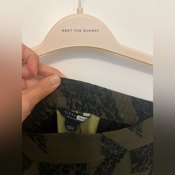 All Saints Aleida Houndstooth Toni Tapered Trousers Sz 10 - Picture 4 of 8